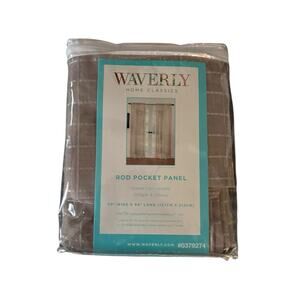 Waverly Home Classics Taupe Rod Pocket Panel 50" X  84"